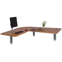 Tischplatte MCW-D40 für Eck-Schreibtisch, Schreibtischplatte, 90° MVG-zertifiziert ~ braun Struktur