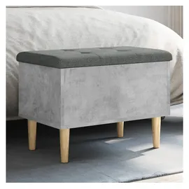 vidaXL Sitzbank mit Stauraum Betongrau 62 x 42 x 46 cm