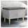 vidaXL Sitzbank mit Stauraum Betongrau 62 x 42 x 46 cm