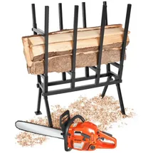 Tectake Klappbock Stahl 76 x 53 x 102 cm schwarz