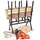 Tectake Klappbock Stahl 76 x 53 x 102 cm schwarz
