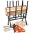 Tectake Klappbock Stahl 76 x 53 x 102 cm schwarz