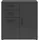 milino Kommode Multi-Stauraum 80 x 83 x 40 cm Anthrazit