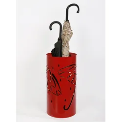 Schirmständer Design Umbrella open 49xØ23cm rot SZAGATO Made in Germany moderner Regenschirmständer groß Schirmhalter Regenschirmhalter Design