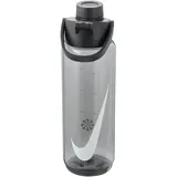 Nike TR Renew Recharge Chug Graphic Trinkflasche aus Tritan für Kohlensäurehaltige Getränke geeignet 709 ml 072 anthracite/black/white