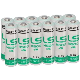 Saft Lithium 3,6V AA 12 St.