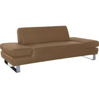 2-Sitzer W.SCHILLIG "taboo Designsofa mit hohem Sitzkomfort, Breite 202cm, Sitztiefe 69cm", braun (fango z69), B:202cm H:76cm T:101cm, Flachgewebe S22 (100% Polyester);Stoff S37 (100% Polyester): Luxus-Microfaser in Lederoptik;Longlife Xtra-Leder Z59: Glattleder mit modischer Prägung. Hautstärke 0, 9 - 1, 1 mm;Longlife Xtra-Leder Z69: Das feinnarbige, gedeckte Softleder Z69 besticht durch seine außergewöhnliche Weichheit im trendigen »Vintage-Look«, Hautstärke 0, 9 - 1, 1 mm, Sofas, mit Übertiefe, inklusive