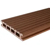 Kovalex WPC-Terrassendiele Exklusiv nach Maß  (400 x 14,5 x 2,6 cm, Braun, Mattiert)