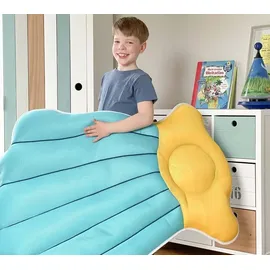 Westmann Stoff Schwimmtier Muschel Türkis 105x120x10 cm -