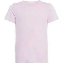 adidas Training Essentials 3-Streifen T-Shirt clear pink/white 13-14 Years