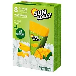 SUN LOLLY Wassereis Mango 8x 60,0  ml