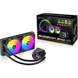 Antec Skeleton 240 ARGB Prozessorlüfter Wasserkühlung, schwarz