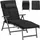 Songmics Sonnenliege 6 x 6 x 150 cm Schwarz
