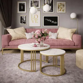 lookway LORI Gold Holzwerkstoff 70 x 48 x 70 cm