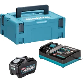 Makita Power Source Kit 1x BL 4050 F Akku 40 V max. 5,0 Ah XGT + DC 40 RA Ladegerät, + Makpac