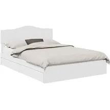 vidaXL Bett, Jaziel 140 x 200 cm Holzwerkstoff