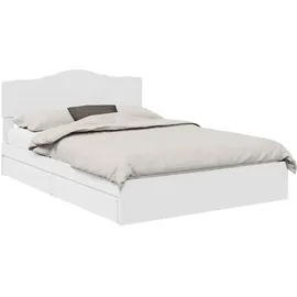 vidaXL Bett, Jaziel 140 x 200 cm Holzwerkstoff