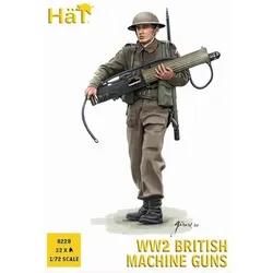 HÄT 378228 1:72 WWII Britische Soldaten mit Maschinengewehr