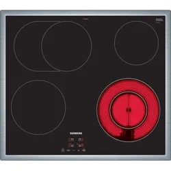 Siemens ET645BNA1E, iQ300, Elektro-Kochfeld, 60 cm, Schwarz, Mit Rahmen aufliegend