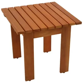 FRG Beistelltisch 45x45 cm Holz Eukalyptus Gartentisch Couchtisch Kaffeetisch Tisch