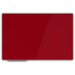 floordirekt Magnetisches Glas-Whiteboard   Rot