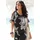 LASCANA Longshirt LASCANA, Damen, Gr. 32/34, bunt (bedruckt), Jersey, Obermaterial: 100% Viskose, figurumspielend hüftbedeckend, Rundhals, Shirts Longshirt, mit Cut-outs an den Schultern, Alloverprint, Shirtkleid, schulterfrei, Topseller