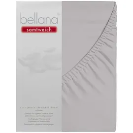 bellana jersey Spannbettlaken Nobel-Jersey 180 x 200 - 200 x 220 cm silber
