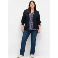 Sheego Bequeme Jeans Bootcut-Jeans blau 48