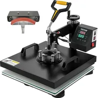 Vevor Transferpresse 38 x 38 cm, Wärmepresse 220 V, Transferpresse 1200 W, Textilpresse 14 x 7,6 cm, Hemdenpresse Max. 250 °C, Sublimationspresse, Hobby T-Shirt Presse