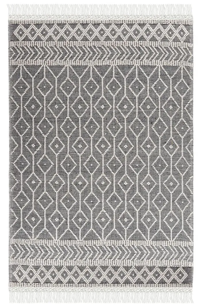 Tom Tailor Webteppich Colored Macrame 160 x 230 cm Wolle Grau