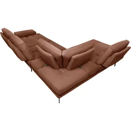 Calia Italia Eckcouch L-förmig 288/232 cm Braun