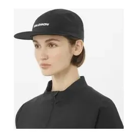 Salomon Logo 5 Panel Kappe schwarz S/M