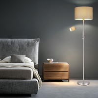 Stehlampe Deckenfluter Standleuchte Wohnzimmerlampe Leselampe beweglich H 170 cm