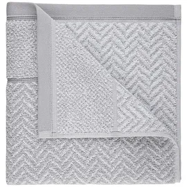 herzbach home Duschtuch 70 x 140 cm silbergrau/weiß