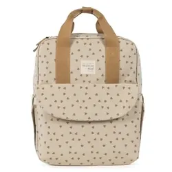 Walking Mum Rucksack Hearts Poppy Cinnamon