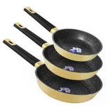 Cecotec Polka Platinum Pfannen-Set 3-tlg. 20 cm + 24 cm + 26 cm