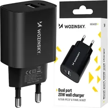 wozinsky USB-A auf USB-C 20W Adapter Schwarz