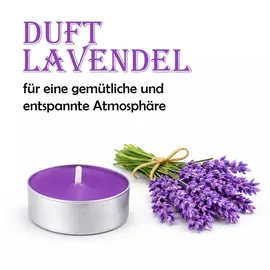 HS Candle Teelicht 36 St. Lila