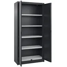 Californian Products CP Stahlschrank C 2000 Acurado 092600-000 S10008 schwarzgrau 93,0 x 40,0 x 195,0 cm, aufgebaut