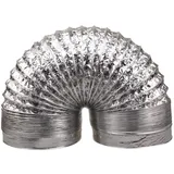 Cabilock Abluftschlauch 150mm 2m Flexschlauch Aluminiumfolie Flexibler Luftschlauch Temperaturbeständigkeit Doppelschicht Belüftung Für Klimaanlagen Wäschetrockner Dunstabzugshaube Zelttrockner