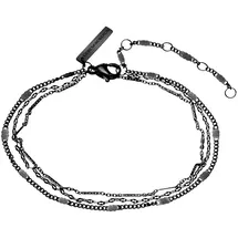 Liebeskind Berlin Layer Me Armband Edelstahl Schwarz LJ-0636-B-22 Größe 22
