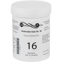 HOMOEOPATHIEFUCHS Schüssler-Salz Nummer 16 Lithium chloratum D6 Biochemie 1000 St Tabletten