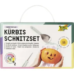 folia Bastelwerkzeug Kürbisschnitz-Set
