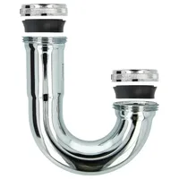 Tecuro Siphonbogen Ø 32 mm, komplett mit Verschraubungungen 1