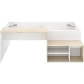 les tendances Kombiniertes Kinderbett KRIC 90 x 190 cm Eiche natur weiß