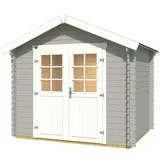 Weka Gartenhaus 209 2,5 x 2,5 m hellgrau