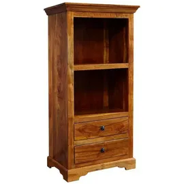 Massivmoebel24 Regal 68 x 44 x 140 cm Braun
