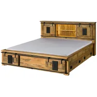 MASSIVMOEBEL24.DE RAILWAY LUX 160 x 200 cm Beige