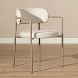 Bronx71 Esszimmerstuhl Nicky Stoff meliert beige