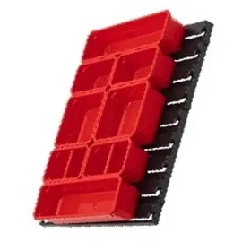 QBRICK SYSTEM Container Set Nr. 6 Werkstattwand 39 x 35 cm mit 8 Behältern für Pro Organizer 100 / 200